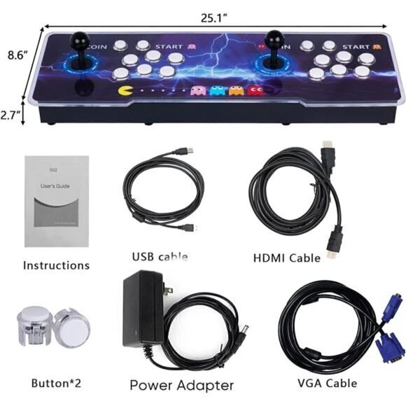 28000 Games Pandora's Box 50S Arcade Game Console Retro Machine PC Projector TV - Picture 2 of 7